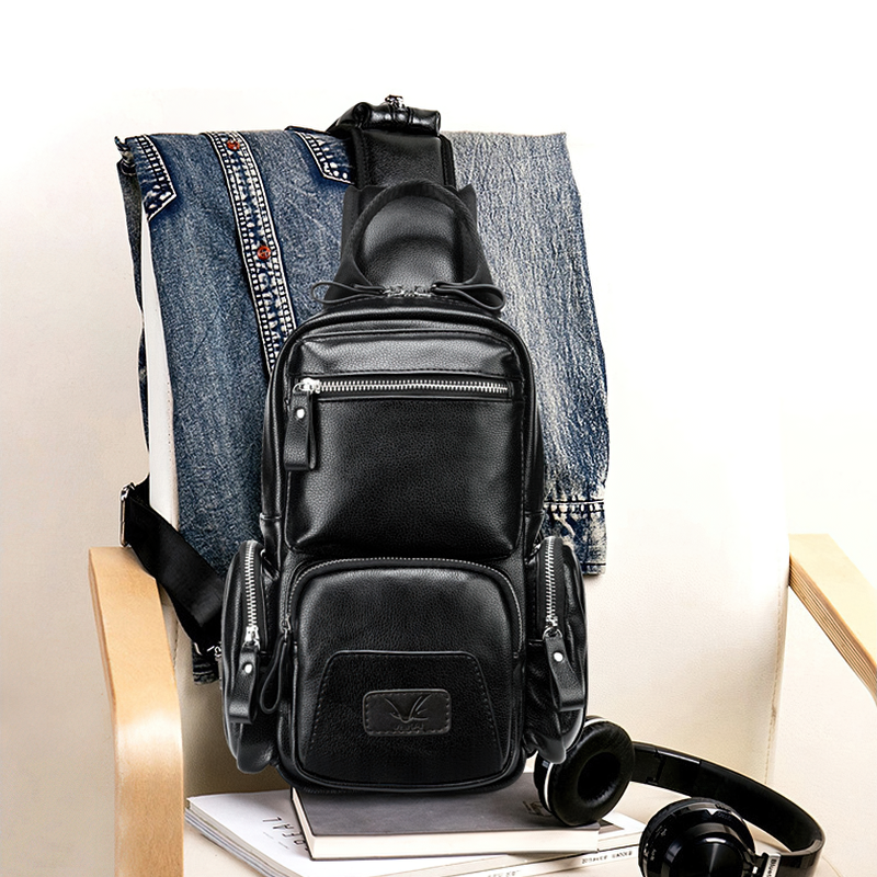 Waterproof Chest Bag / Crossbody Alternative Fashion Bag / rave outfits - HARD'N'HEAVY