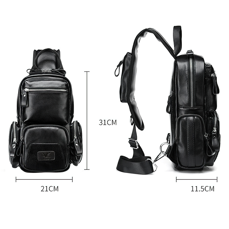 Waterproof Chest Bag / Crossbody Alternative Fashion Bag / rave outfits - HARD'N'HEAVY