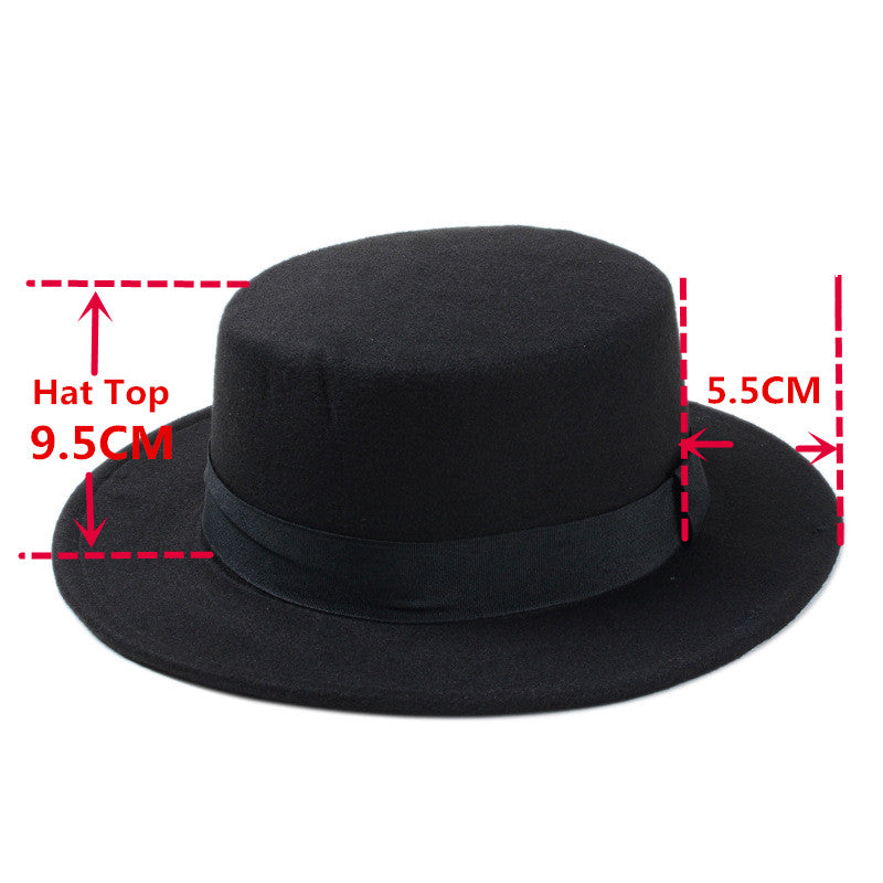 Wide Brim Gambler Hat / Man Alternative Fashion / Flat Top Fedora - HARD'N'HEAVY