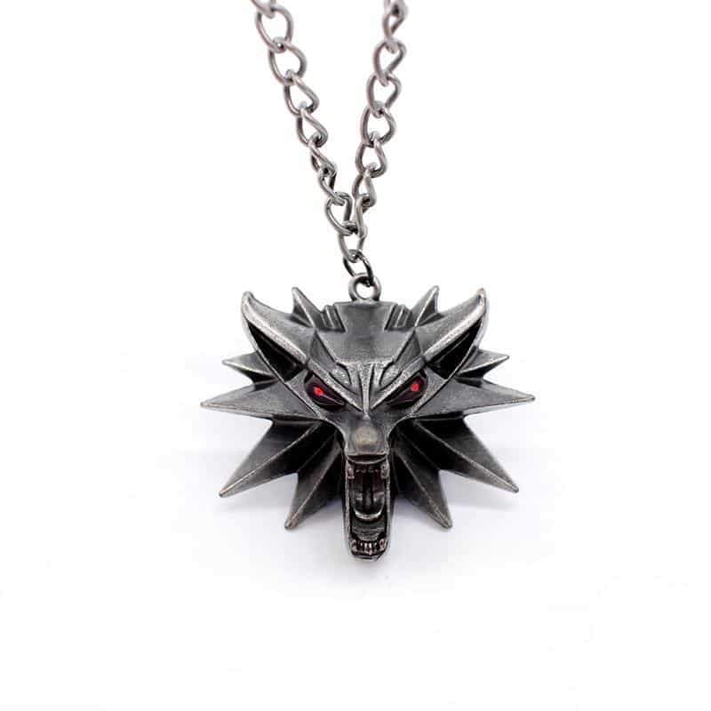 Wild Hunt Game Pendant Wolf Necklace / Animal Metal Link Chain Accessories - HARD'N'HEAVY