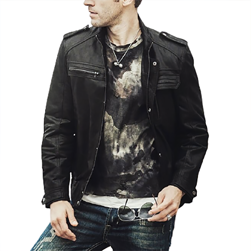 Winter Men's Retro Genuine Leather Jacket / Male Motorcycle Jackets / Alternative Fashion - HARD'N'HEAVY