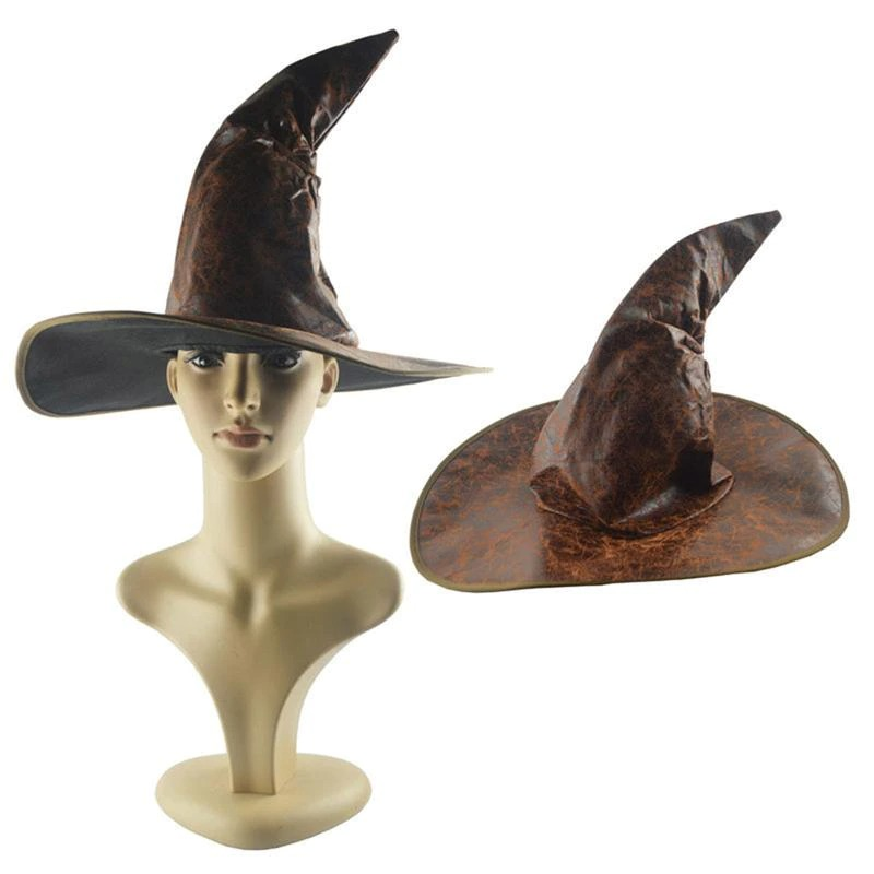Witch Wizard Leather Hats / Fashion Headgear for Halloween Party / Costume Accessories - HARD'N'HEAVY