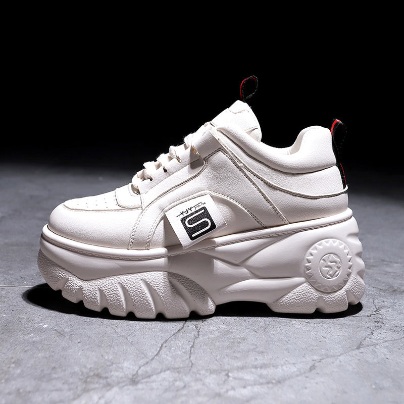 CLEARANCE / Woman's High Platform Sneakers / Breathable Aesthetic Shoes - HARD'N'HEAVY