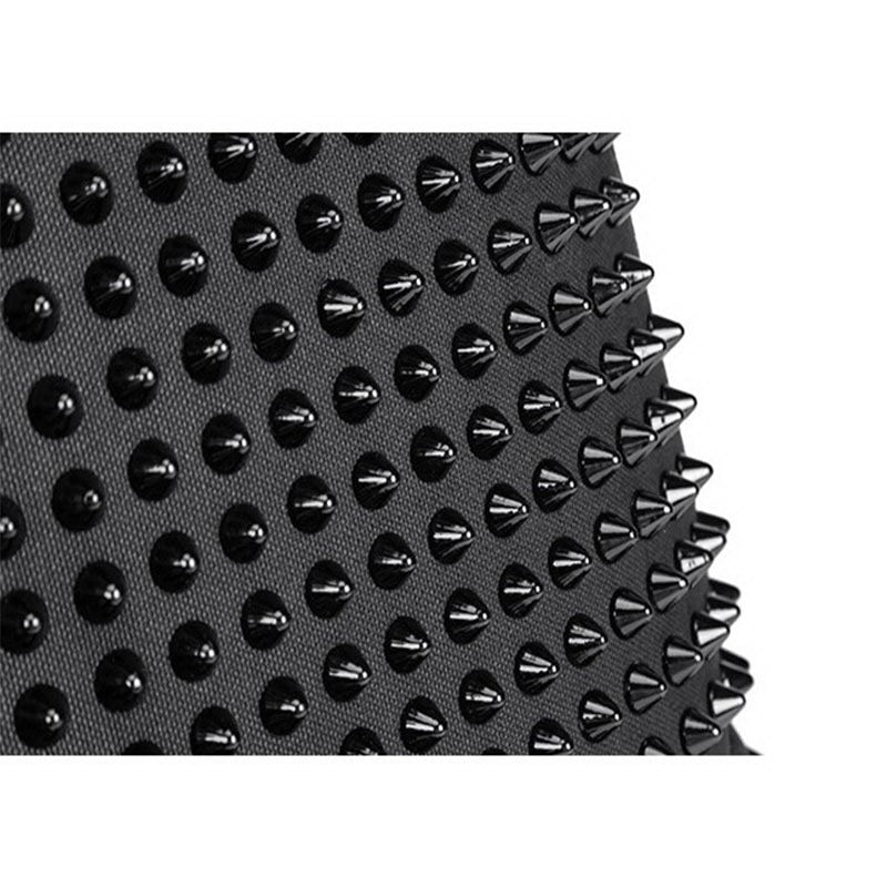 Women Black Backpack with Large Capacity and with Many of Rivets / Rock Style Accessories - HARD'N'HEAVY