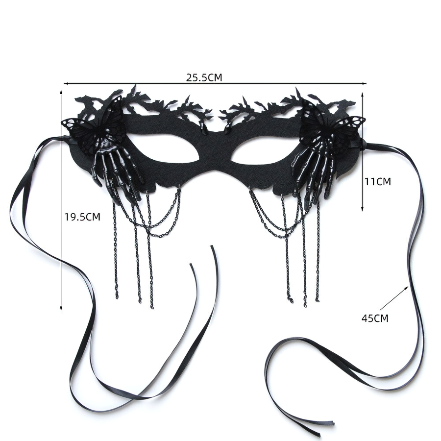 Women Gothic Mask Of Hand Skeleton / Mask Of  Spider / Neckwear Of Gothic Accessories - HARD'N'HEAVY