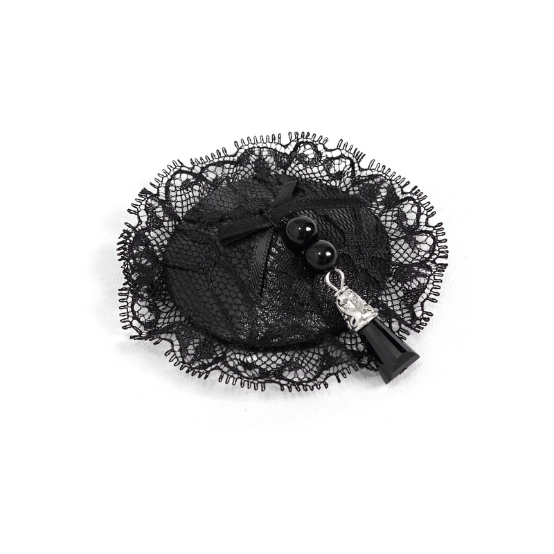 Women's Floral Lace Nipples / Gothic Sexy Pearl Tassel Nipples Covers / Female Erotic Clothing