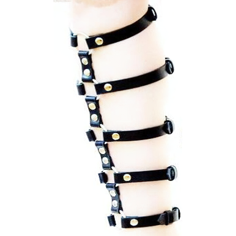 Women Stylish Harness Body / Leather Belt With Rivet For Leg / Rock Style Accessories - HARD'N'HEAVY