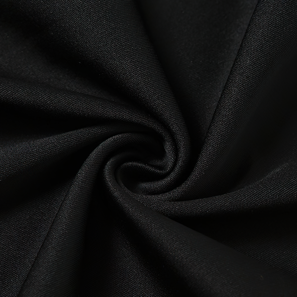 Women's Black Gothic Punk Split Midi Skirt / Aesthetic Long Skirts of High Waist - HARD'N'HEAVY
