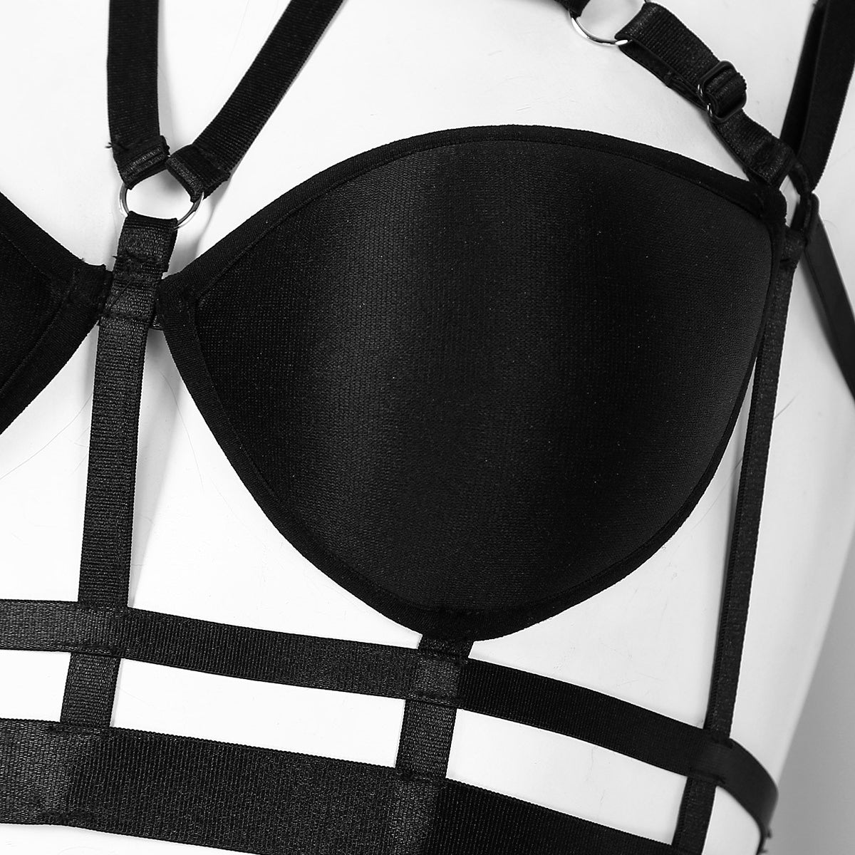 Buy Fancy Bras Open Breast Pentagram Harness Chest Cage Stylish