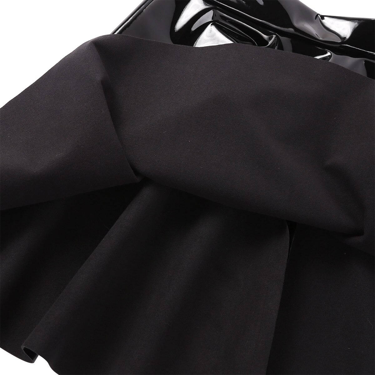Women's High Waist PU Leather Mini Skirt / Sexy Flared Pleated Latex A-Line Skirts - HARD'N'HEAVY