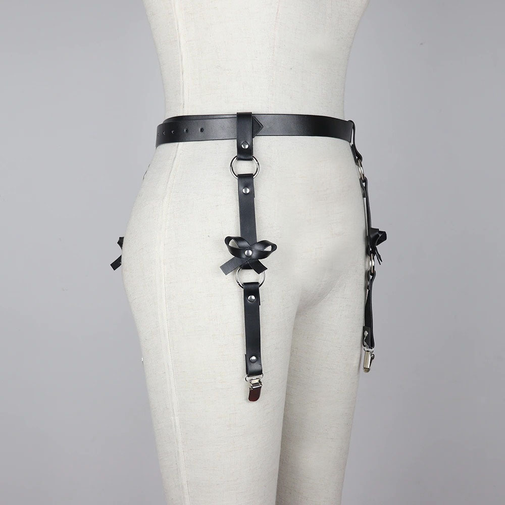 Women's Leather BDSM Body Harness / Erotic Adjustable Belts / Sexy Garters - HARD'N'HEAVY
