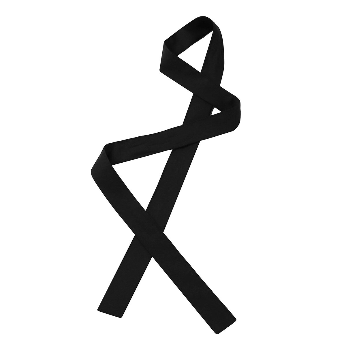 Black detachable bowknot ribbon for styling Women's Long Sleeve Button-Up Shirt, perfect accessory for casual and formal outfits.