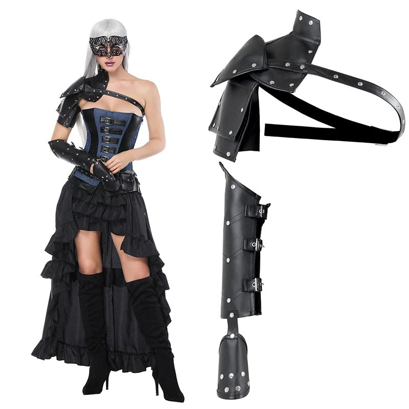 Women's Medieval Costume / Armor Cosplay Accessory / Vintage Warriors Knights Shoulder Harness - HARD'N'HEAVY