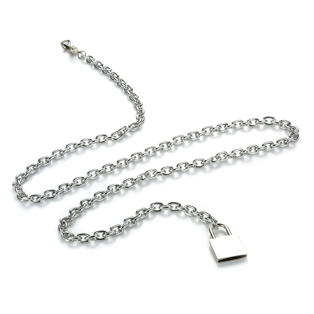 Women's gothic metal waist chain with padlock, perfect for adding an edgy touch to any outfit.