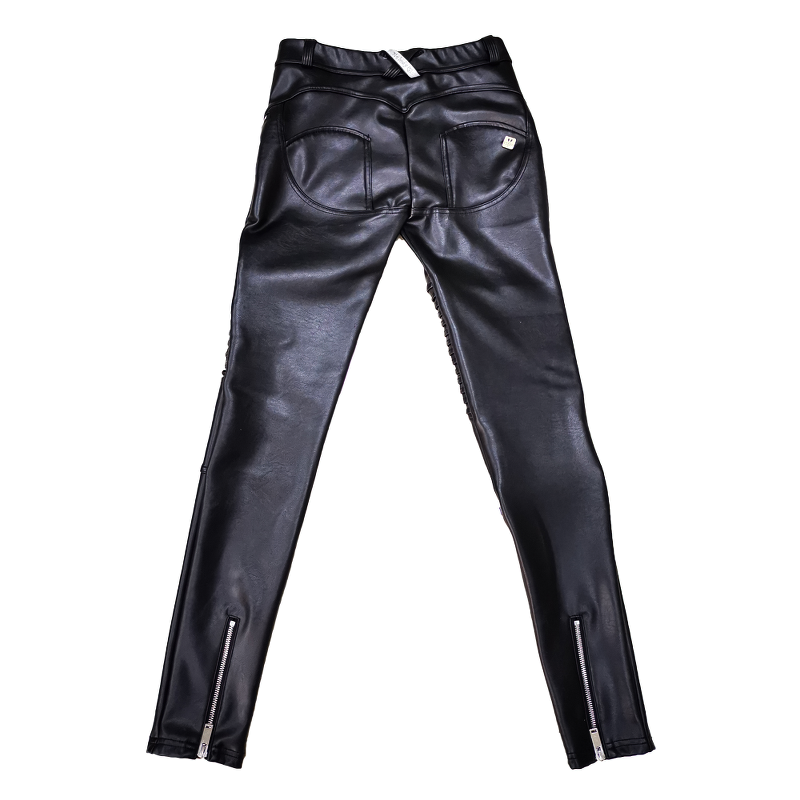 Women's PU Leather Pants / Biker Trouser / Skinny Elastic Ladies Pencil Pants - HARD'N'HEAVY