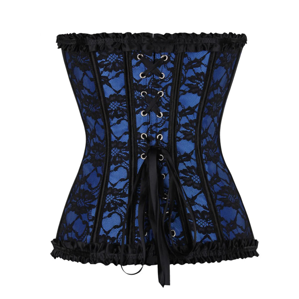Women's Sexy Steampunk Backless Corset / Vintage Gothic Lace Up Pleated Corset - HARD'N'HEAVY