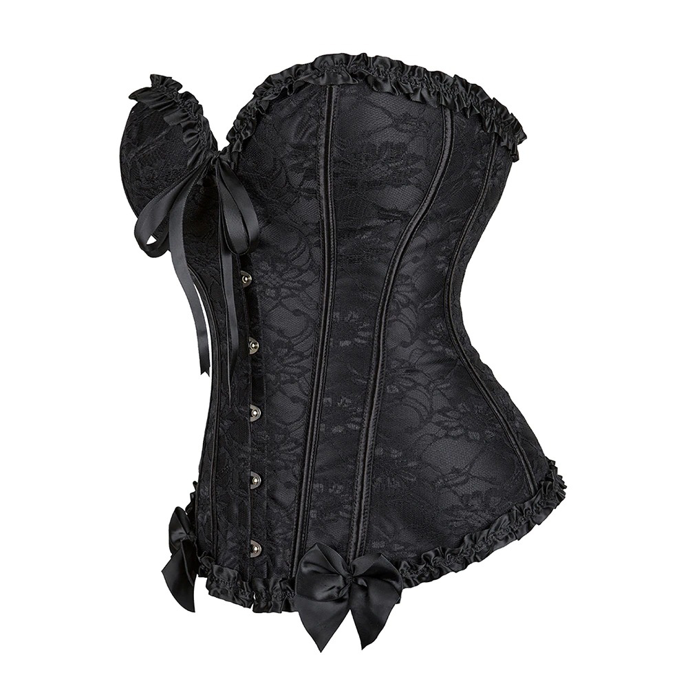 Women's Sexy Steampunk Backless Corset / Vintage Gothic Lace Up Pleated Corset - HARD'N'HEAVY