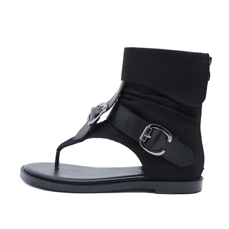 Stylish women's gladiator sandals with open toe and ankle buckle - perfect for summer fashion!