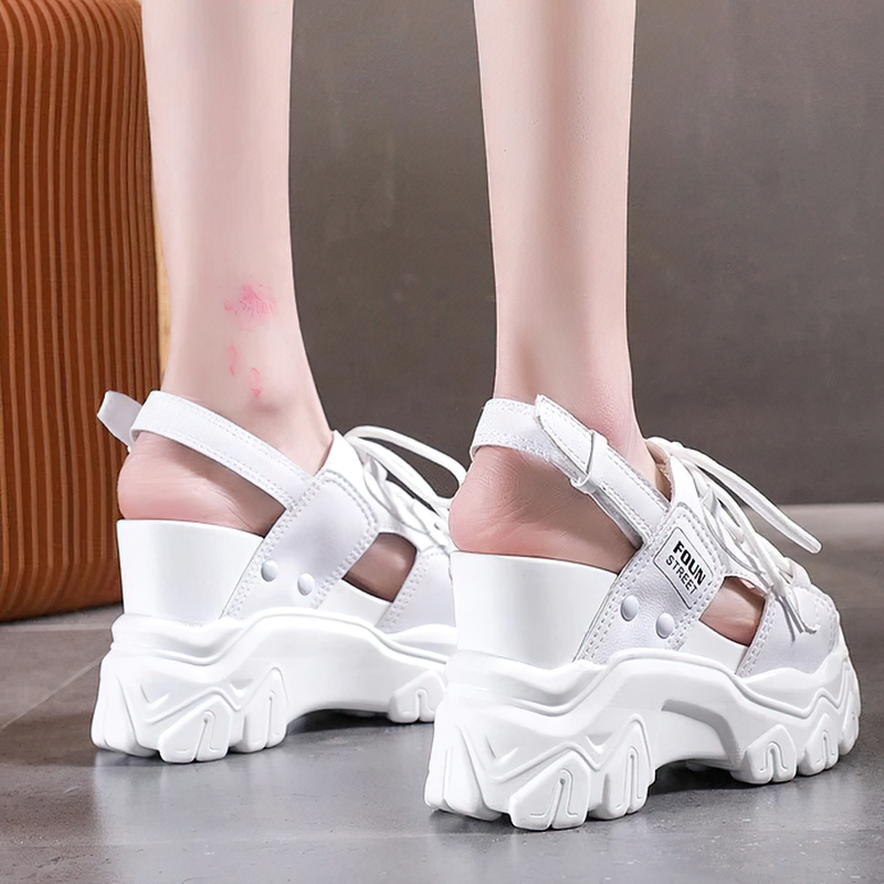 Women's Summer Sandals With Thick Bottom / Ladies Platform Chunky Shoes - HARD'N'HEAVY