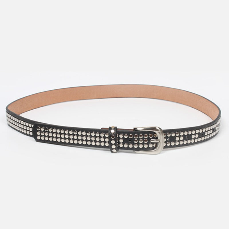 Women's Waist Pu Leather Rivet Purse / Ladies Fashion Fanny Pack / Female Belly Bags - HARD'N'HEAVY