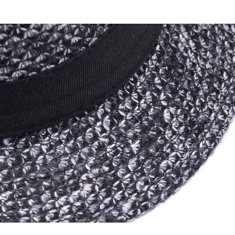 Woolen felt Fedora hat with Black Ribbon Band / Fashion Gentleman Hats - HARD'N'HEAVY